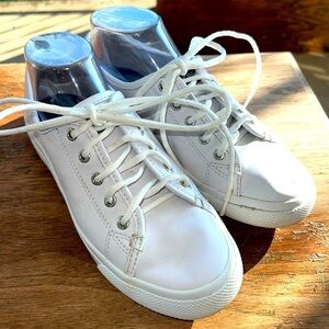 Sperry Women's Size 7.5 Seacoast Core White Leather  Sneaker Girls STS91888